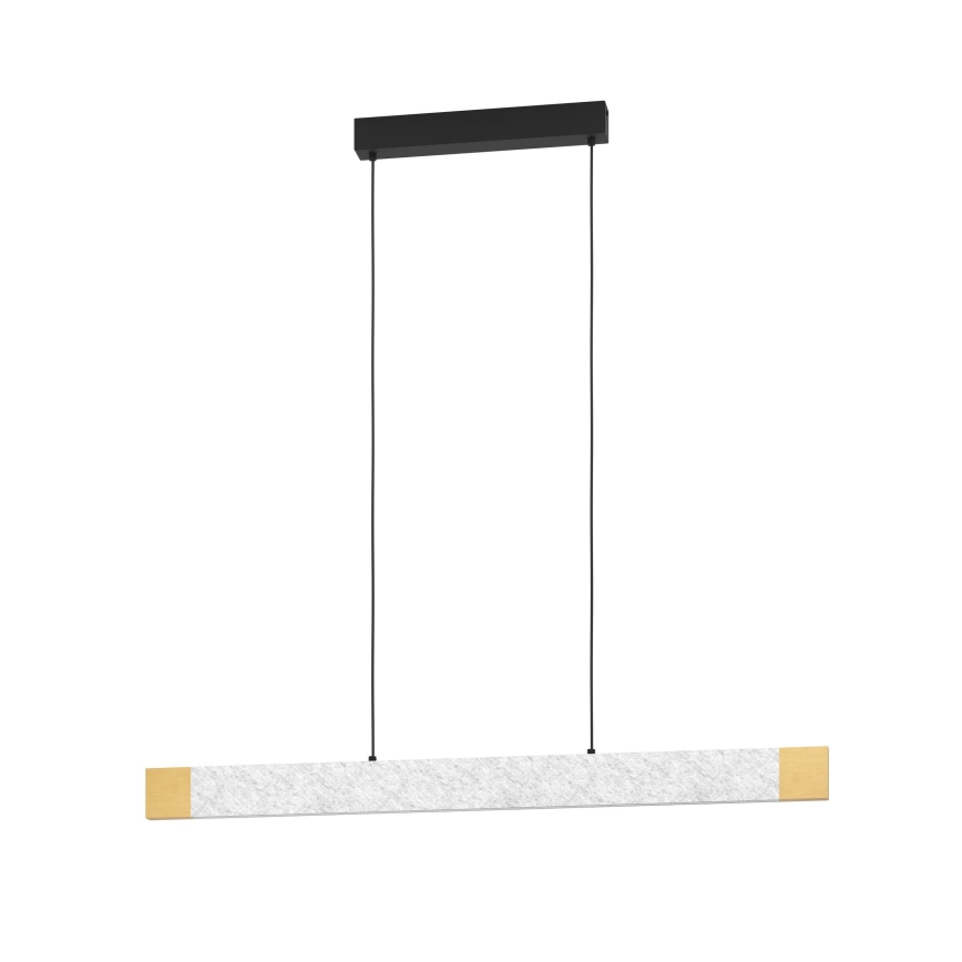 Eglo - LED ljusreglerad ljuskrona på textilsladd LED/22,2W/230V 3000K brun/grå