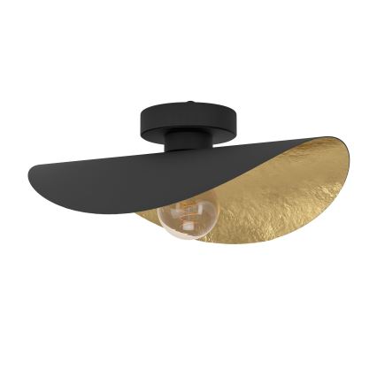 Eglo - Taklampa 1xE27/40W/230V svart/guld