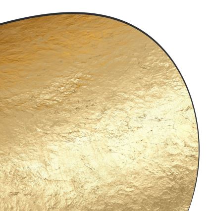 Eglo - Ljuskrona med textilsladd 1xE27/40W/230V 41 cm svart/guld