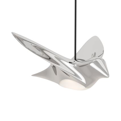 Eglo - LED ljusreglerad ljuskrona på textilsladd 8xLED/4,2W/230V 3000K skinande krom