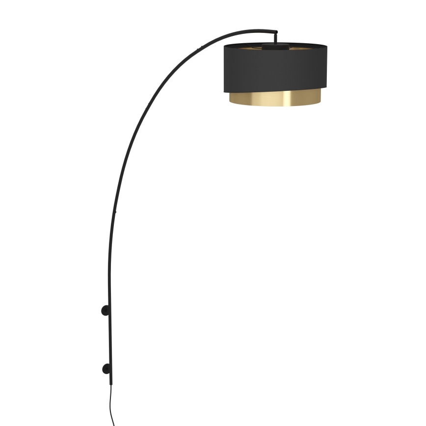 Eglo - Vägglampa 1xE27/40W/230V svart/guld