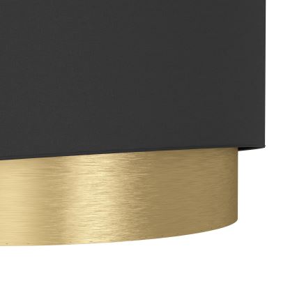Eglo - Vägglampa 1xE27/40W/230V svart/guld