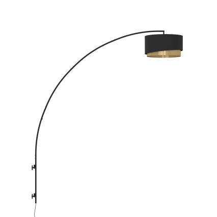 Eglo - Vägglampa 1xE27/40W/230V svart/guld