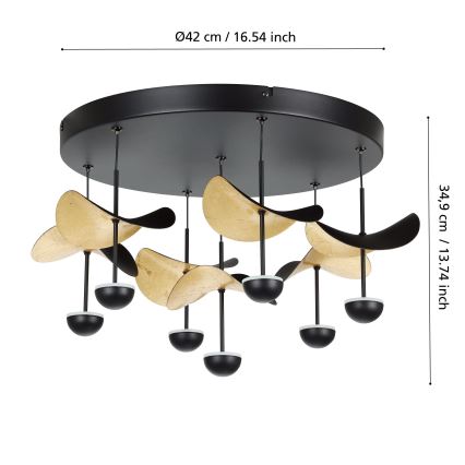Eglo - LED Dimbar taklampa 7xLED/2,3W/230V 3000K