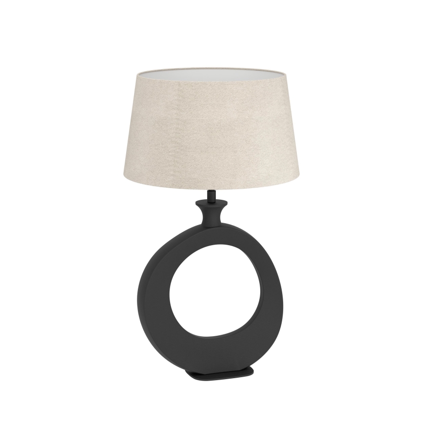 Eglo - Bordslampa 1xE27/60W/230V 52,5 cm svart/grädde