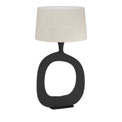 Eglo - Bordslampa 1xE27/60W/230V 88 cm svart/grädde