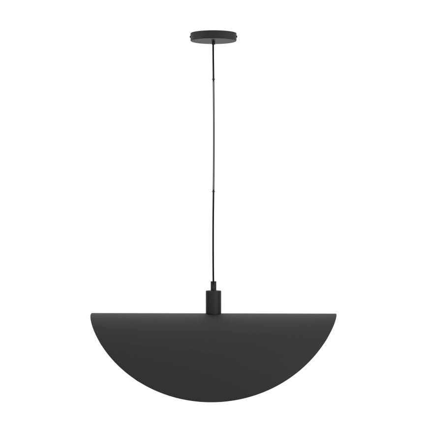 Eglo - Ljuskrona med textilsladd 1xE27/40W/230V 80 cm svart/guld