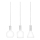 Eglo 39141 - Hängande lampa PASCOA 3xE27/60W