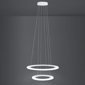 Eglo 39273 - LED ljusreglerad ljuskrona på textilsladd PENAFORTE 1xLED/33W/230V + 1xLED/19,W
