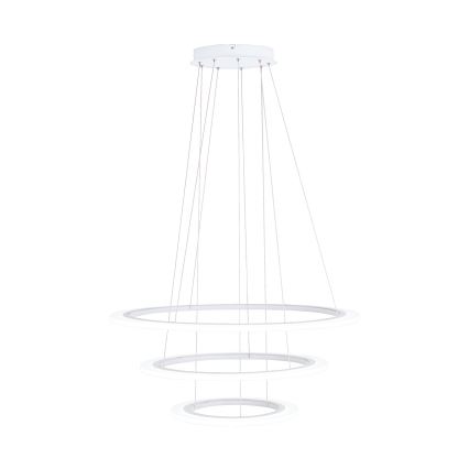 Eglo - LED ljusreglerad ljuskrona på textilsladd 1xLED/45W/230V + 1xLED/33W + 1xLED/19,5W