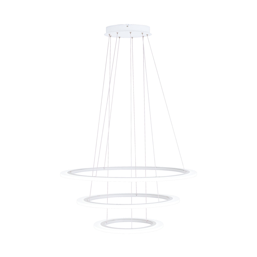 Eglo - LED ljusreglerad ljuskrona på textilsladd 1xLED/45W/230V + 1xLED/33W + 1xLED/19,5W