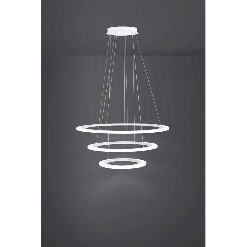 Eglo - LED ljusreglerad ljuskrona på textilsladd 1xLED/45W/230V + 1xLED/33W + 1xLED/19,5W