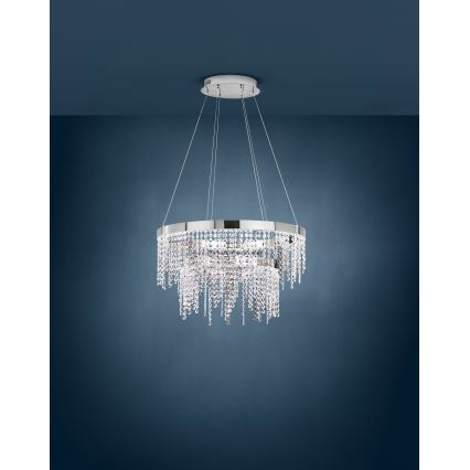 Eglo - LED ljusreglerad ljuskrona på textilsladd LED/45W/230V