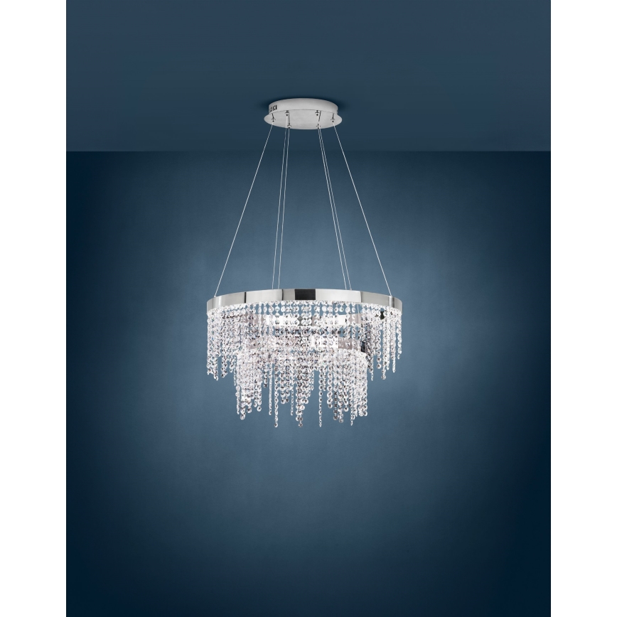 Eglo - LED ljusreglerad ljuskrona på textilsladd LED/45W/230V