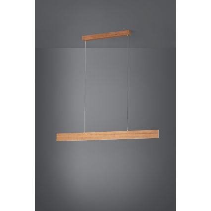 Eglo 39347 - Dimbar LED-lampakrona med snöre CLIMENE LED/21W/230V + LED/8,4W