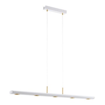 Eglo 39371 - Dimbar LED-lampakrona med snöre CANELAS 5xLED/4,6W/230V