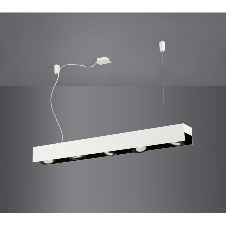 Eglo 39372 - Dimbar LED-lampakrona med snöre BADALONA 5xLED/5,4W/230V