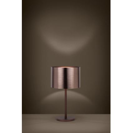 Eglo - Bordslampa 1xE27/60W/230V koppar