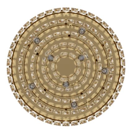 Eglo - Takbelysning 8xE14/40W/230V guld