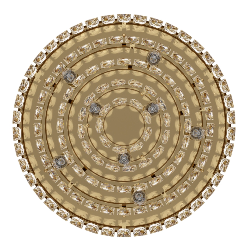 Eglo - Takbelysning 8xE14/40W/230V guld