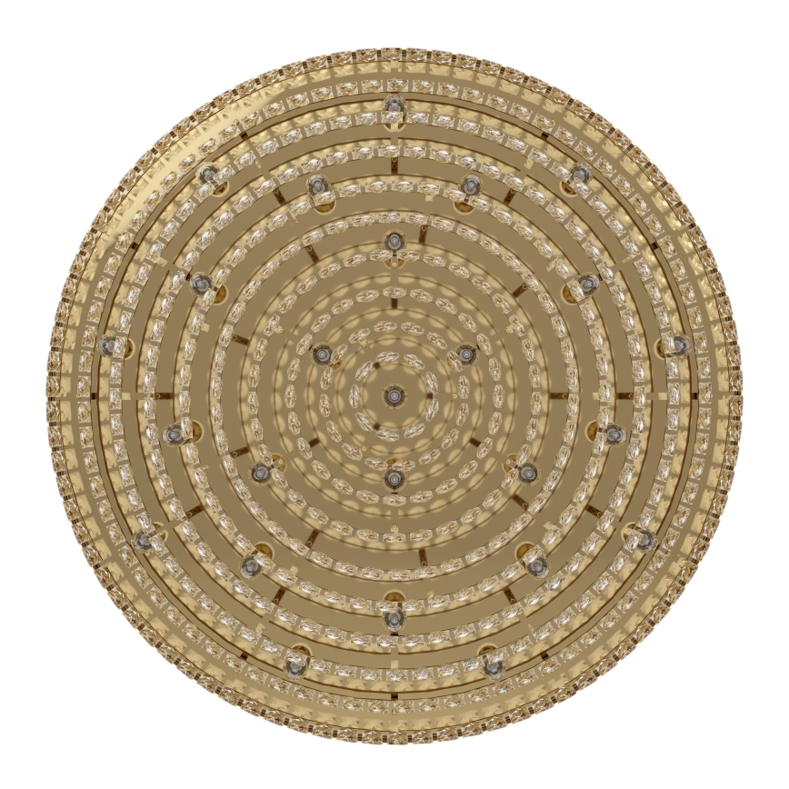 Eglo - Takbelysning 25xE14/40W/230V guld