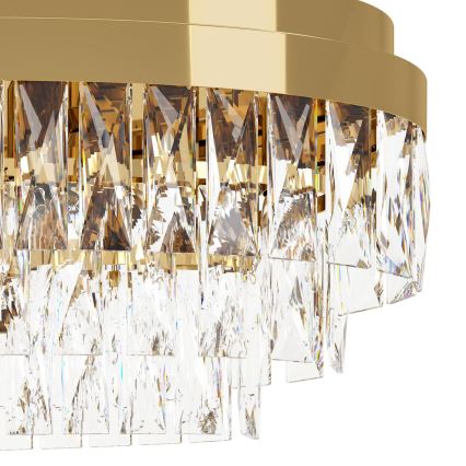 Eglo - Kristal ljuskrona med kedja 10xE14/40W/230V guld
