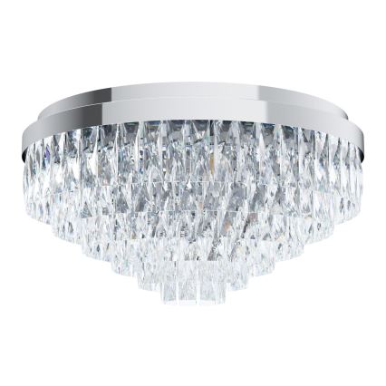 Eglo - Kristal Takbelysning 11xE14/40W/230V glänsande krom