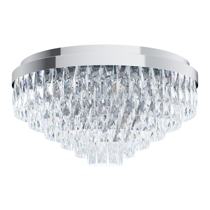 Eglo - Kristal Takbelysning 11xE14/40W/230V glänsande krom