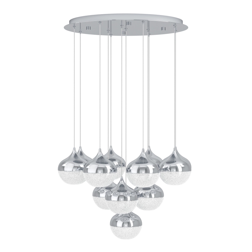Eglo - LED Dimbar ljuskrona med snöre 10xLED/3,1W/230V