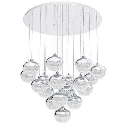 Eglo - LED Dimbar ljuskrona med snöre 18xLED/3,1W/230V
