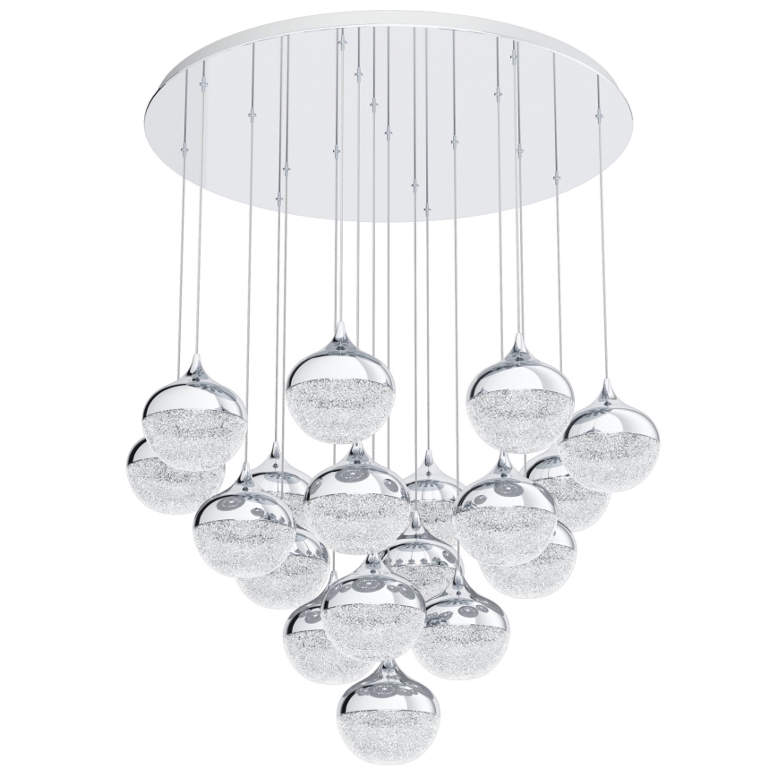Eglo - LED Dimbar ljuskrona med snöre 18xLED/3,1W/230V