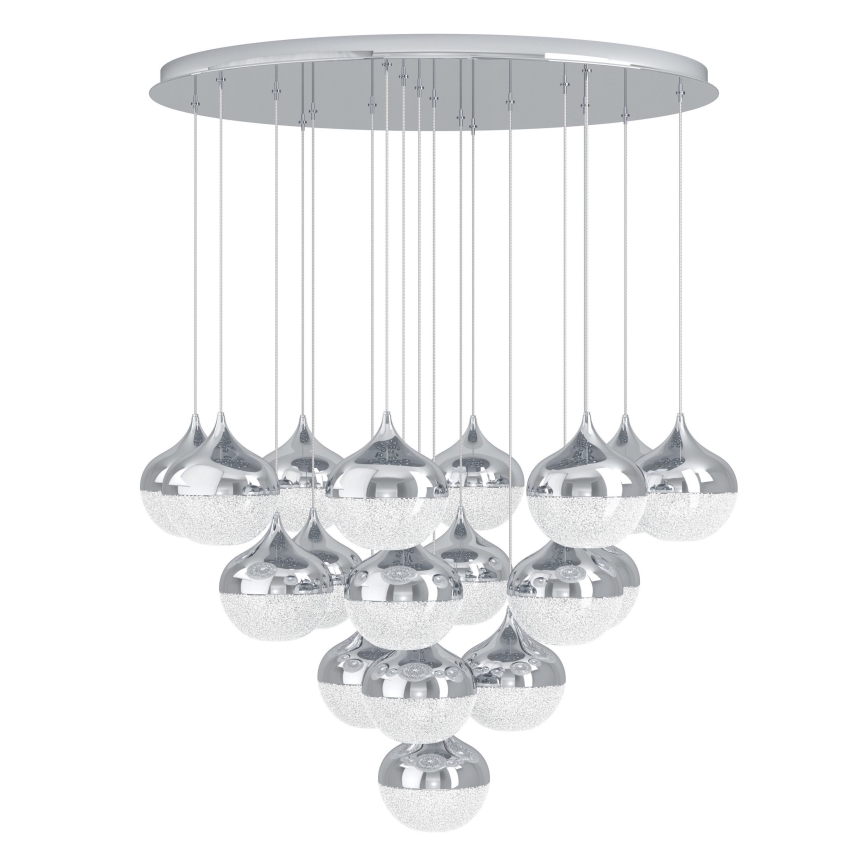 Eglo - LED Dimbar ljuskrona med snöre 18xLED/3,1W/230V