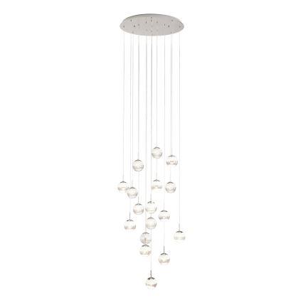 Eglo - LED Dimbar ljuskrona med snöre 17xLED/5W/230V