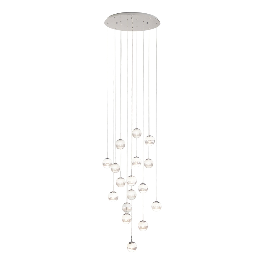 Eglo - LED Dimbar ljuskrona med snöre 17xLED/5W/230V