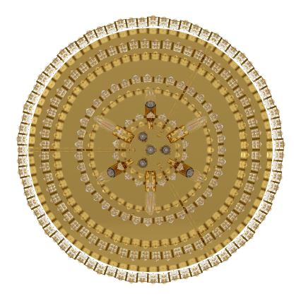 Eglo - Takbelysning 10xE14/25W/230V d. 78 cm