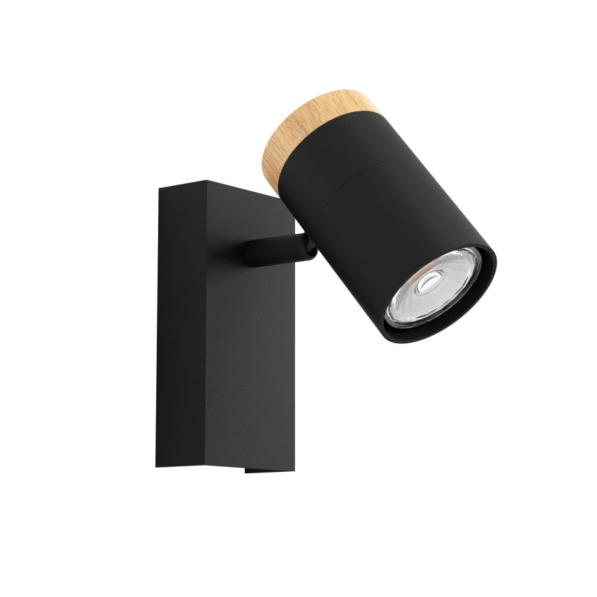 Eglo - LED väggspotlight 1xGU10/4,5W/230V 3000K svart/brun