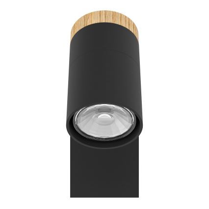 Eglo - LED väggspotlight 1xGU10/4,5W/230V 3000K svart/brun