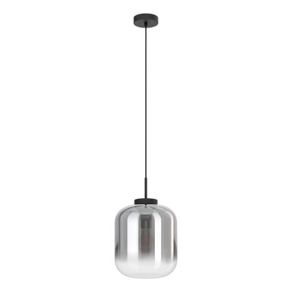 Eglo - Ljuskrona med textilsladd 1xE27/40W/230V diameter 25 cm rökig