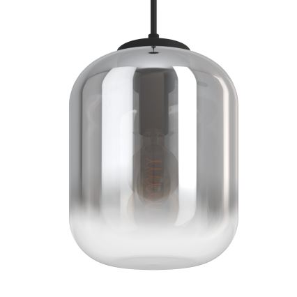 Eglo - Ljuskrona med textilsladd 1xE27/40W/230V diameter 25 cm rökig