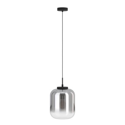Eglo - Ljuskrona med textilsladd 1xE27/40W/230V diameter 25 cm rökig