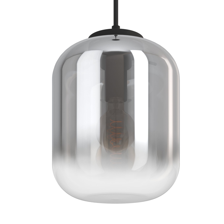 Eglo - Ljuskrona med textilsladd 1xE27/40W/230V diameter 35 cm rökig