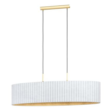 Eglo - Ljuskrona med snöre 2xE27/40W/230V vit