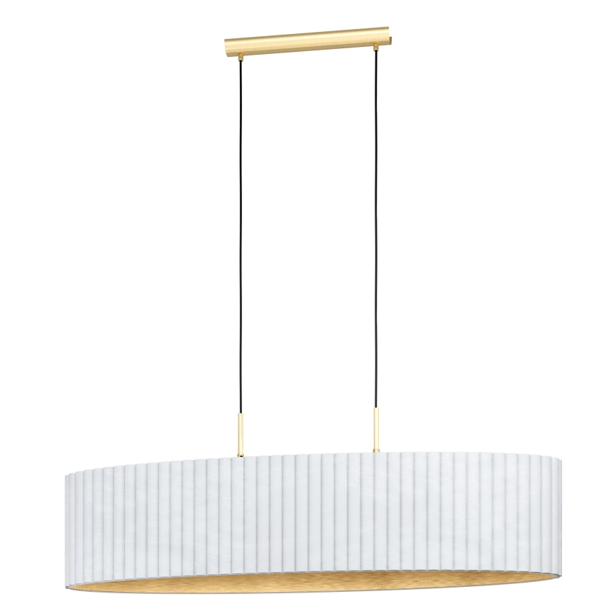 Eglo - Ljuskrona med snöre 2xE27/40W/230V vit