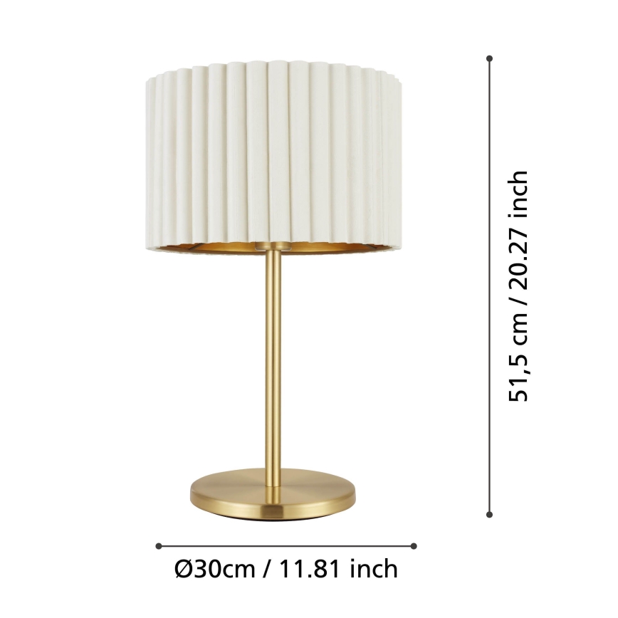 Eglo - Bordslampa 1xE27/40W/230V vit