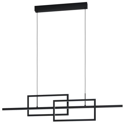 Eglo - LED ljusreglerad ljuskrona på textilsladd LED/28W/230V
