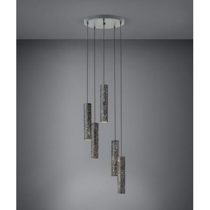Eglo - LED Ljuskrona med snöre 5xGU10/4,5W/230V