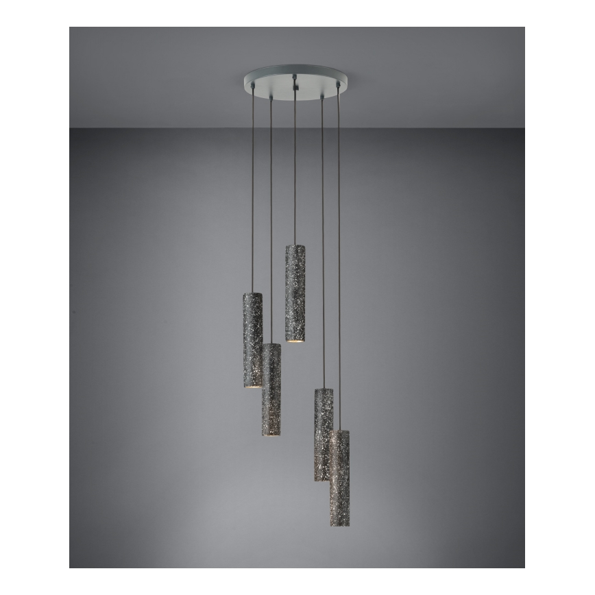 Eglo - LED Ljuskrona med snöre 5xGU10/4,5W/230V