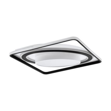 Eglo - LED Dimbar taklampa LED/21,5W/230V + LED/10,5W + LED/3W 3000-6500K svart + fjärrkontroll