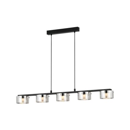 Eglo - LED Dimbar ljuskrona med snöre 5xLED/5,4W/230V