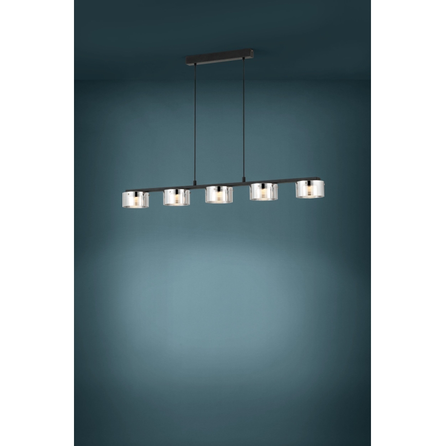 Eglo - LED Dimbar ljuskrona med snöre 5xLED/5,4W/230V